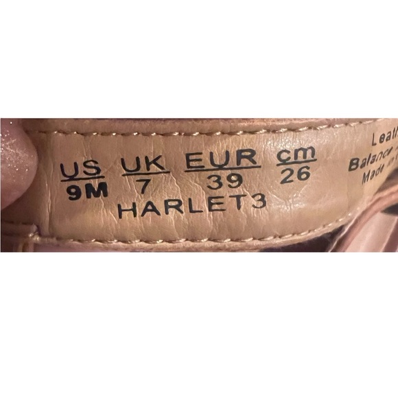 FRANCO SARTO Harlet3 Size 9 tan leather block 3in heel sandal buckle ankle strap - Picture 9 of 10